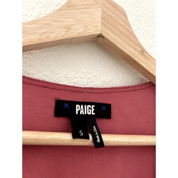 PAIGE Sandee Mini Day to Night Dress in Papaya Multi S - Picture 9 of 10
